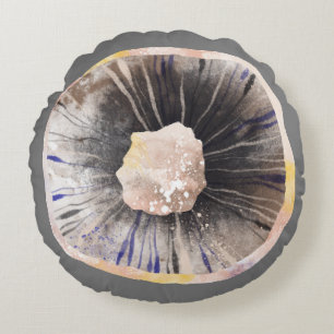 Coussins Ronds Aquarelle de champignon