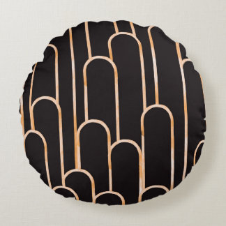 Coussins Ronds Aquarelle dessinée à la main sans couture motif, g
