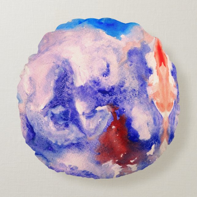 Coussins Ronds Aquarelle magique (Devant)