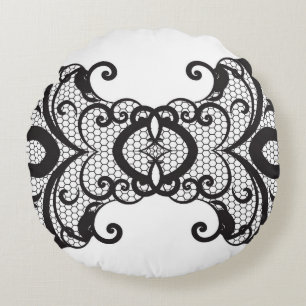 Coussins Ronds Arrière - plan 2 de dentelle