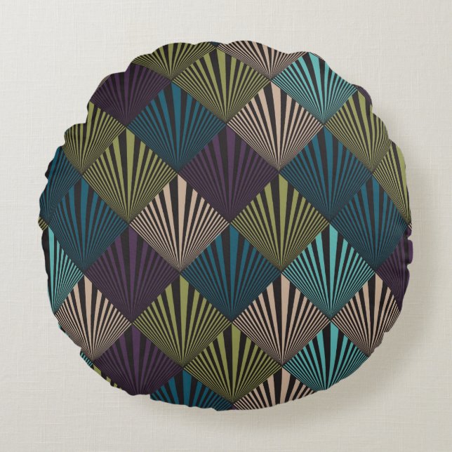 Coussins Ronds Arrière - plan d'art de bruit (Devant)