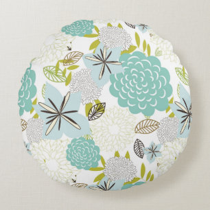 Coussins Ronds Arrière - plan floral 5