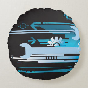 Coussins Ronds Arrière - plan tramé technique 3