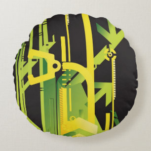 Coussins Ronds Arrière - plan tramé technique 4