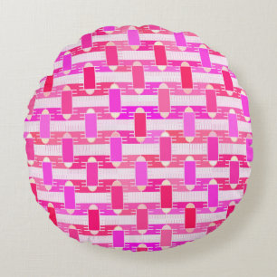 Coussins Ronds Art Déco chic industriel - rose, fuchsia, orchidée