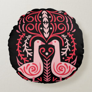 Coussins Ronds Art populaire V.01
