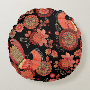 Coussins Ronds Assez floral décoratif voyant 