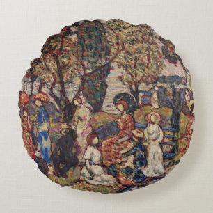 Coussins Ronds Automne par Maurice Prendergast, Vintage Fine Art