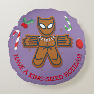 Coussins Ronds Avengers Saisonniers   Biscuit Black Panther