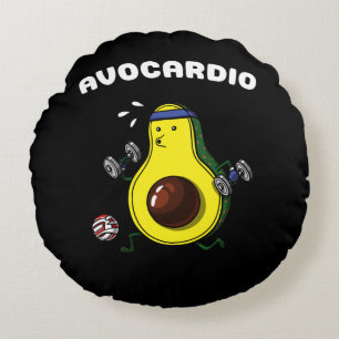 Coussins Ronds Avocado Vegan Fitness Cardio Exercice
