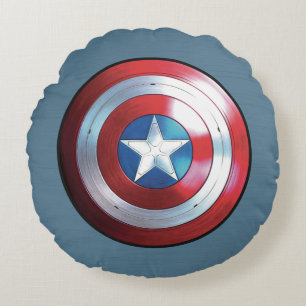 Coussins Ronds Badge Captain America Shield