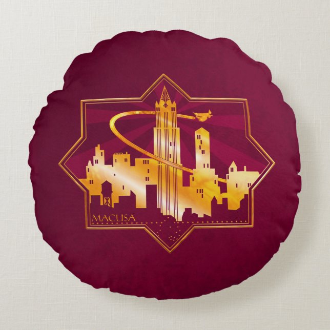 Coussins Ronds Badge graphique MACUSA™ (Devant)