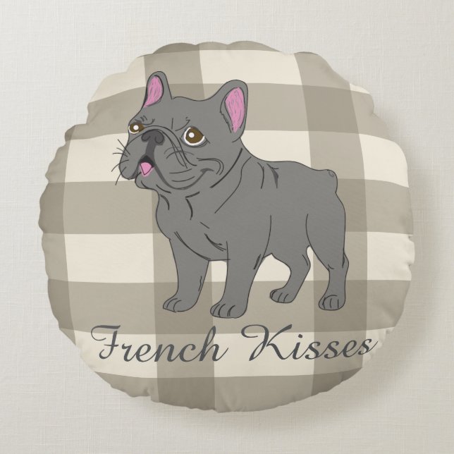 Coussins Ronds Baisers Français (Devant)