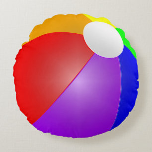 Coussins Ronds ballon de plage 3D