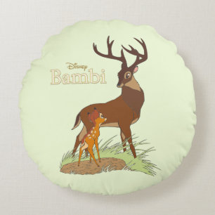 Coussins Ronds Bambi et père