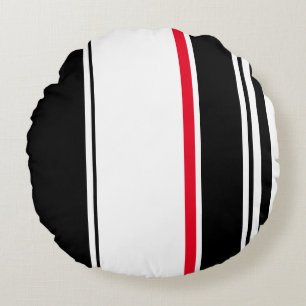 Coussins Ronds Bande noire inspirée des années 90 avec accentuati