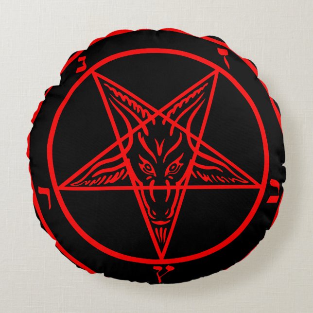 Coussins Ronds Baphomet (Devant)