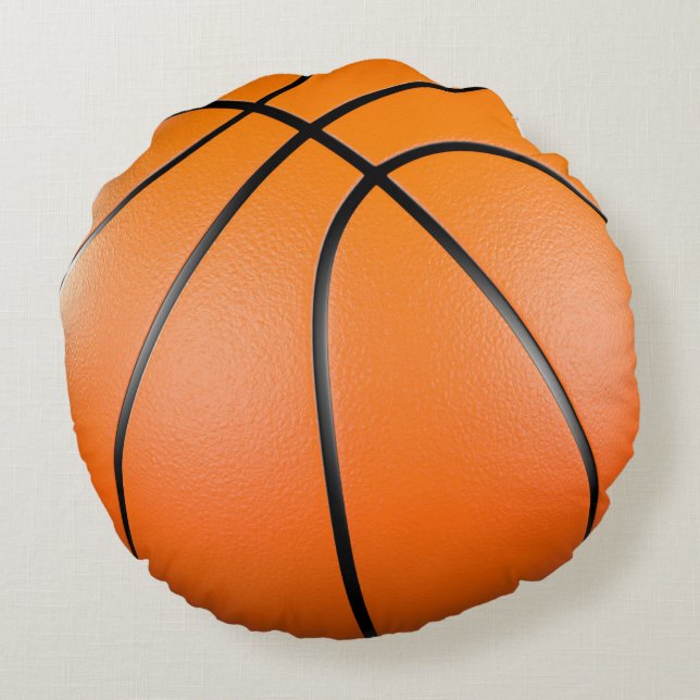 Coussins Ronds Basket-ball 3D (Dos)