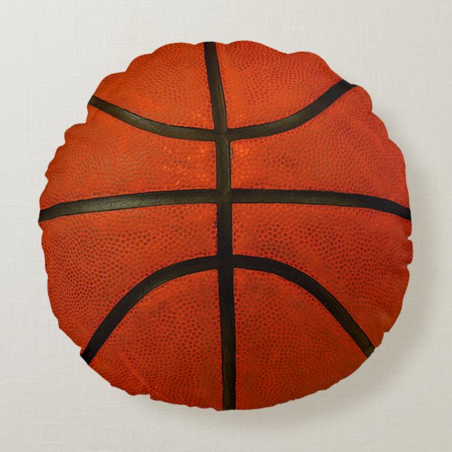 Coussins Ronds Basket-ball orange (Devant)