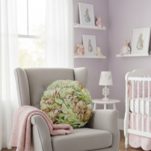 Coussins Ronds Beatrix Potter Tale des lapins Flopsy