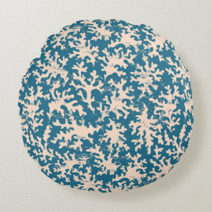 Coussins Ronds Beau motif de corail
