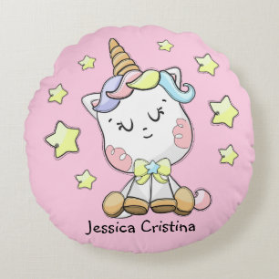 Coussins Ronds Bébé Magique Unicorn Cutie Soins infirmiers person