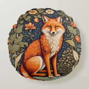 Coussins Ronds Belle assise Red Fox William Morris Inspiré
