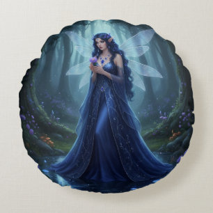 Coussins Ronds Belle Septembre Sapphire Fairy