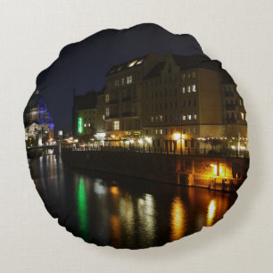 Coussins Ronds Berlin Allemagne Nuit Spree Deutschland Nacht