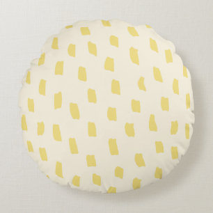 Coussins Ronds Beurre de marque perdue Jaune