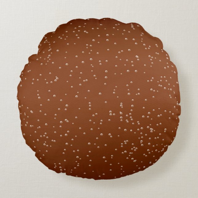 Coussins Ronds Bière Racine avec minuscules bulles Art Arrière -  (Devant)