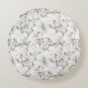 Coussins Ronds blanc-marbre