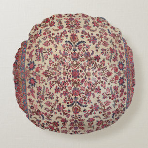 Coussins Ronds Bleu bleu clair rose perse