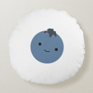 Coussins Ronds Bleu mou