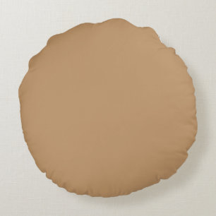 Coussins Ronds Bloc de couleur pêche et bronzée   Conception de m