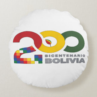 Coussins Ronds Bolivia bicentenario 200 años 