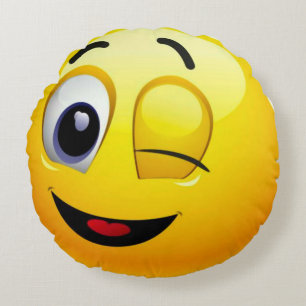 Coussins Ronds Bon sentiment Emoji