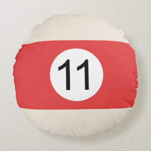 Coussins Ronds Boule de Billard #11