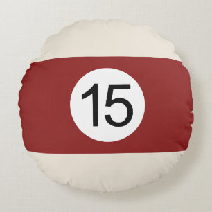 Coussins Ronds Boule de Billard #15