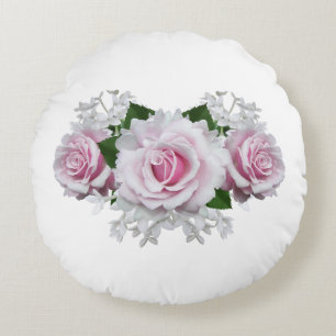 Coussins Ronds Bouquet rose