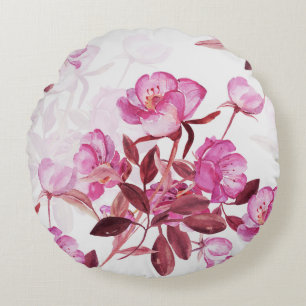 Coussins Ronds Branche de floraison motif transparente des hanche