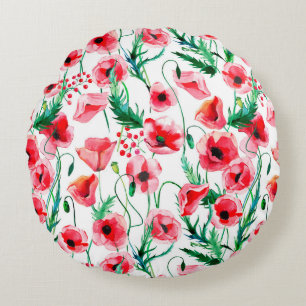 Coussins Ronds Bright beau merveilleux été automne herbacé fl