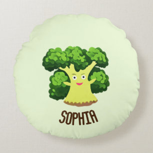 Coussins Ronds Brocoli mou