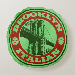 Coussins Ronds Brooklyn Italien Américain Round Cushion, New York