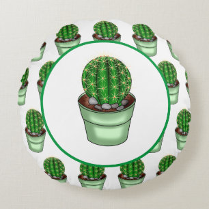 Coussins Ronds Cactus rend parfait   Pun Plante