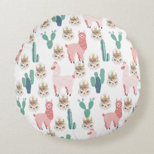 Coussins Ronds Cactus vert