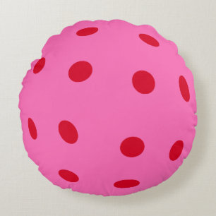 Coussins Ronds Cadeau rose décoratif de Pickleball