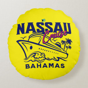 Coussins Ronds Cadeau souvenir Bahamas : Nassau Bahamas Cruise