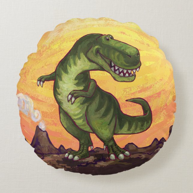 Coussins Ronds Cadeaux et accessoires Tyrannosaurus (Devant)