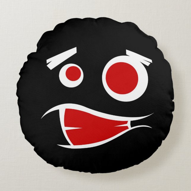 Coussins Ronds Cadre de plaque d'immatriculation du monstre migno (Devant)